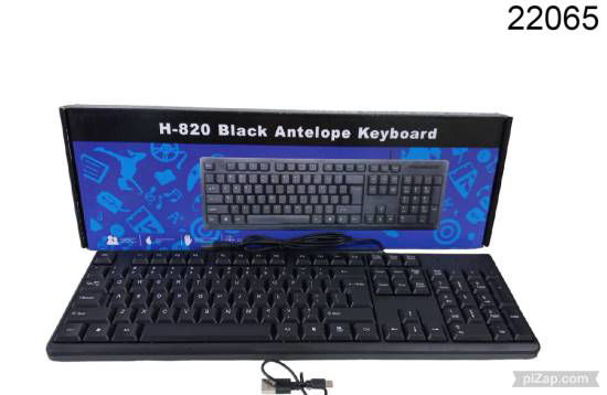 Imagen de TECLADO H-820 BLACK USB 8.24